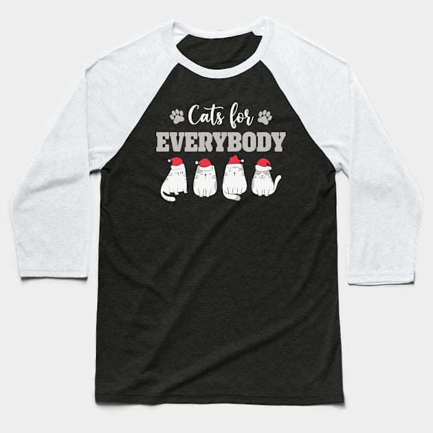 Cats for everybody Baseball T-Shirt by BadDesignCo